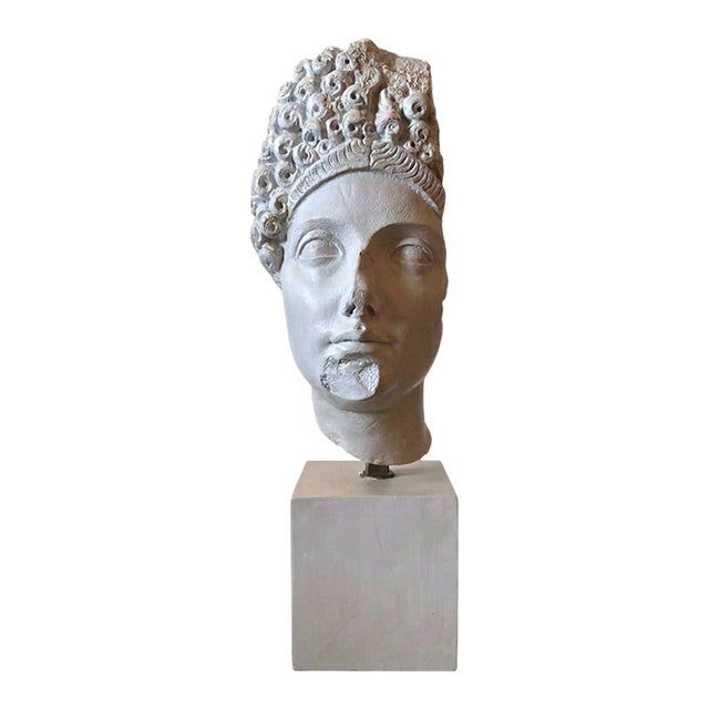 Classical Grand Tour Style Vintage Bust, a Head of a Roman Noble Woman For Sale