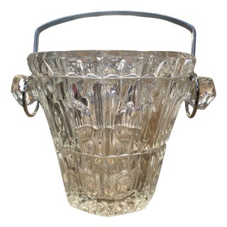 Art Deco Cut Glass Ice Bucket, 1930 For Sale
