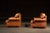 Animal Skin Pair of Vintage Leather Club Chairs With Matching Ottoman by Emerson For Sale - Image 7 of 14