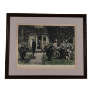 Framed Print "A Doubtful Bottle" by W. Dendy Sadler