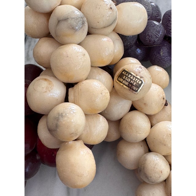 Mid 20th Century Made in Italy Mid-Century Alabaster Grape Clusters - Set of Four For Sale - Image 5 of 12