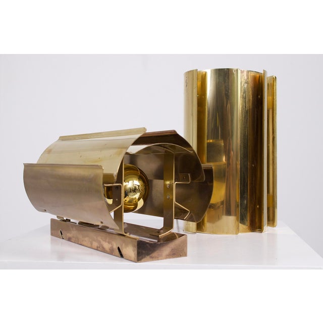 Brass Wall Lights, Sweden, 1960s, Set of 2 For Sale - Image 9 of 11