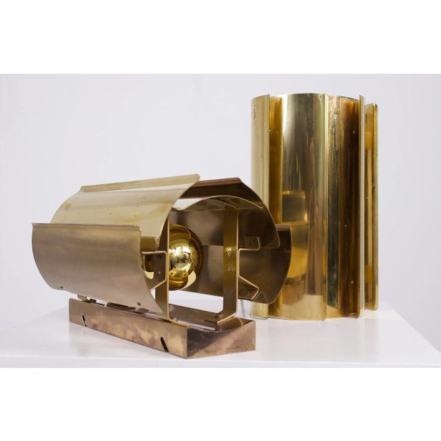 Vintage Swedish Brass Wall Lights, 1960s, Set of 2 For Sale - Image 9 of 11
