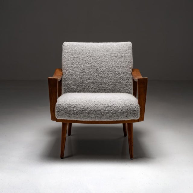 Vintage Armchair in Walnut Wood, 1960s For Sale - Image 6 of 17