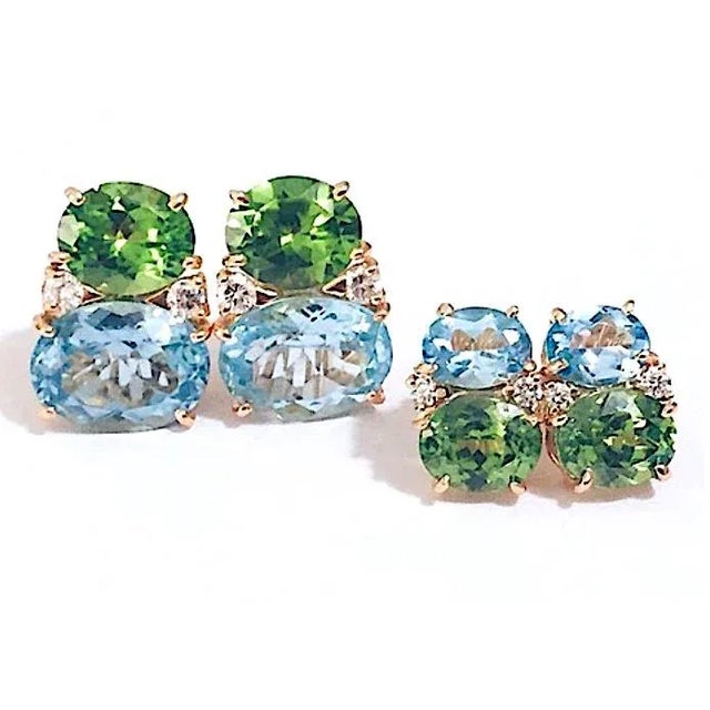 Christina Addison Medium Gum Drop Ring Blue Topaz Pink Topaz For Sale - Image 10 of 12