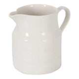English Early 20th Century Ironstone Dairy Pitcher For Sale