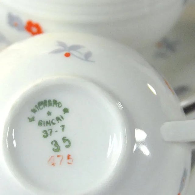 Italian Art Deco Coffee Service from Ginori, 1930s, Set of 12 For Sale - Image 9 of 10