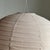 Very Large Round Pinkish Rattan and Natural Linen Pendant Light For Sale - Image 12 of 18