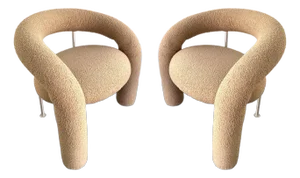 Pair of Tube Armchairs by Bartoli for Rossi Di Albizzate. Italy, 1970s