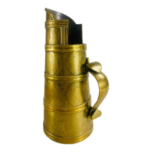 Mid 20th Century Solid Brass Hand Chafed Vessel