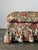 Wood Floral Jacquard Tapestry Skirted Tufted Ottoman, 1980s For Sale - Image 7 of 13