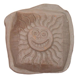 Mark Bulwinkle Studio Pottery Sun Tile For Sale