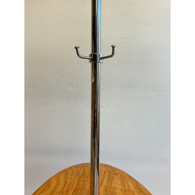 Brown Nikkel-Plated Bronze and Teak Valet Stand, 1970s For Sale - Image 8 of 13