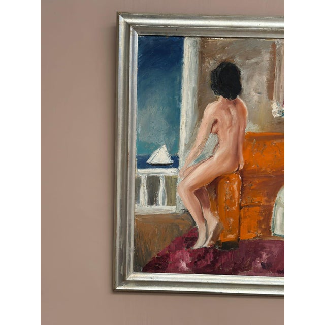 Carl Magnus Lindqvist, Summer Cottage, 1960s, Oil on Canvas, Framed For Sale - Image 5 of 18