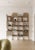 Brown Modern Shelving System Handcrafted Honey Stained Wood on the Steel Frame Modular Shelves 1000 Mm For Sale - Image 8 of 18