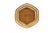 Hexagonal Woven Basket, 20" For Sale