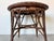 Boho Chic Vintage Boho Chic Bamboo and Rattan Round Accent Table For Sale - Image 3 of 12