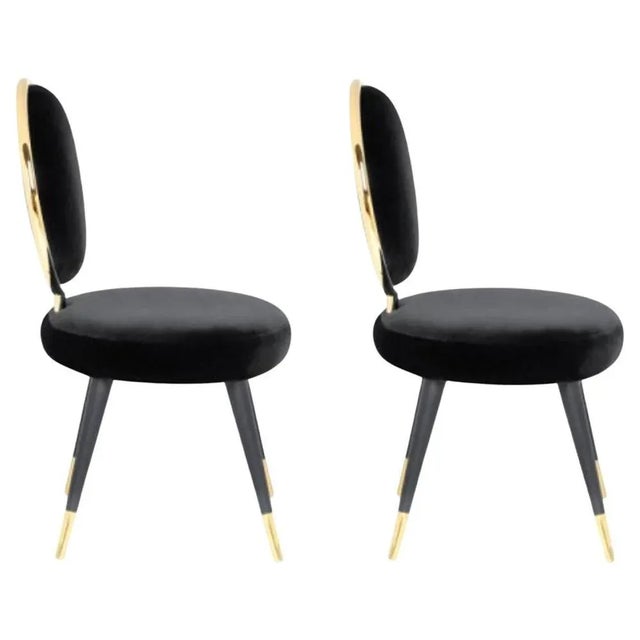 Set of Graceful Dining Chairs by Royal Stranger For Sale - Image 9 of 9