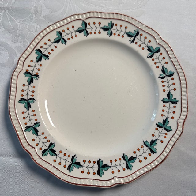 1900 - 1909 Antique Copeland (Spode) Salad Plate, 6 Available For Sale - Image 5 of 9