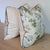Lee Jofa Hollyhock cotton chintz in blue/leaf colorway. A classic Lee Jofa design, this cotton chintz is a hand block...