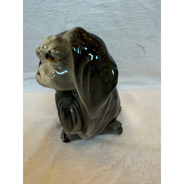 American 1940s Porcelain King Charles Cavalier Planter For Sale - Image 3 of 12