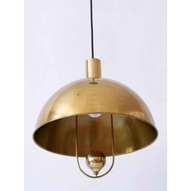 Mid-Century Modern Brass Pendant Lamp by Florian Schulz, Germany, 1970s For Sale - Image 17 of 18