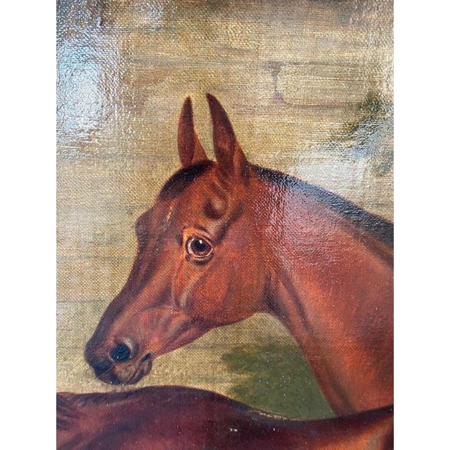 "Three Hunters by a Dovecot" by E. Tolley / Signed & Dated 1872. For Sale - Image 9 of 12