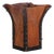 An Iron and Leather Waste Basket, in the Manner of Jean-Michel Frank. For Sale