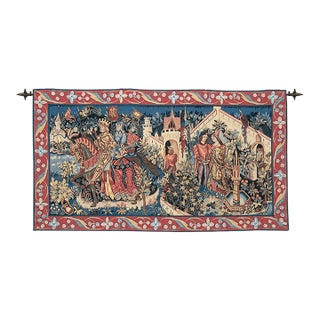 History of King Arthur Loom Woven Tapestry - 55 X 100 Cm (1'10" X 3'3") - Requires Rod Size 3 For Sale