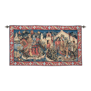 History of King Arthur Loom Woven Tapestry - 55 X 100 Cm (1'10" X 3'3") - Requires Rod Size 3
