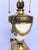 Vintage Hollywood Regency, Empire, Neoclassical Cream Enamel & Brass Urn Table Lamp For Sale In Sacramento - Image 6 of 10