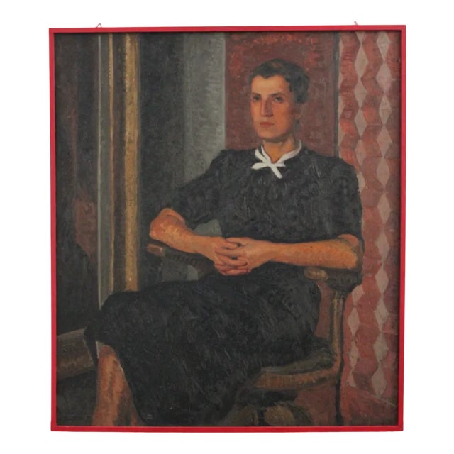 Turin School Artist, Symbolic and Metaphysical Inspiration, Oil on Wood, 1920s For Sale