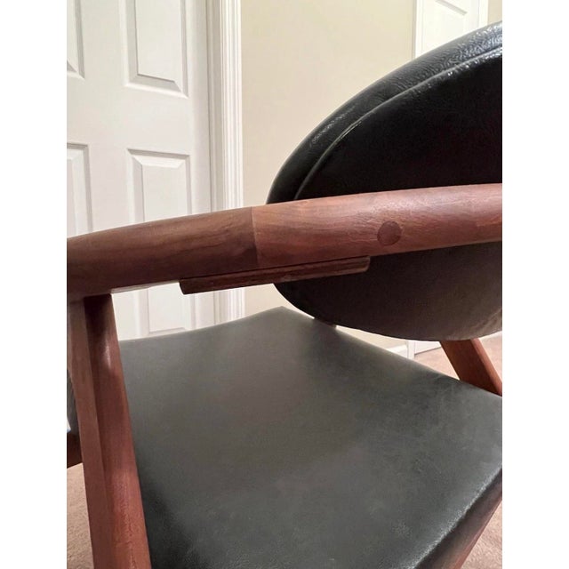 1960s Adrian Pearsall for Craft Associates 916-Cc Mid Century Modern Captains Chairs, a Pair For Sale - Image 9 of 12