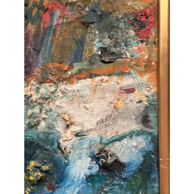 Ulf Eriksson, Abstract Composition, 1970s, Oil on Panel, Framed For Sale - Image 6 of 11