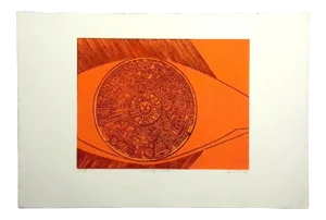 Jane Lee "Kenneth's World" Vintage Etching Hand Signed and Numbered Unframed