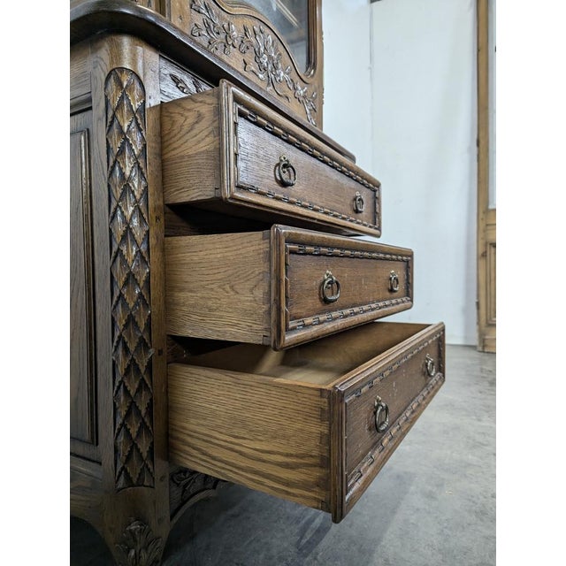 Norman Oak Display Cabinet For Sale - Image 5 of 9