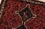 Shiraz Rug 3’11” X 5’2” Red Wool Vintage Tribal Hand-Knotted Oriental Carpet For Sale In Philadelphia - Image 6 of 13