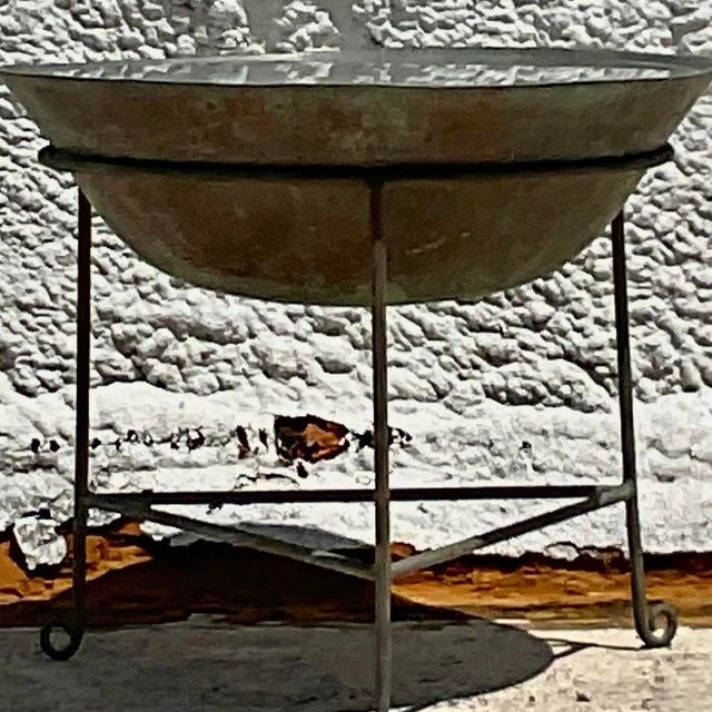 Vintage Patinated Collectors Drum Table For Sale - Image 9 of 13