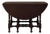 English Kittinger Buffalo Gateleg Drop-Leaf Table With Original Black Enamel 1866 Badge and Brass Hinges, For Sale