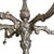 18th Century Italian 6 Arm Silverleaf Chandelier For Sale - Image 4 of 5