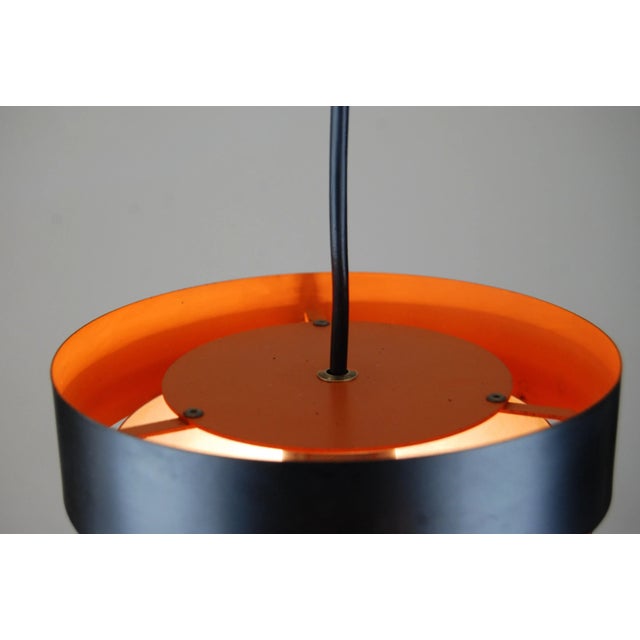 Black Eiffel Pendant Light by Jo Hammerborg for Fog & Mørup, 1960s For Sale - Image 8 of 9