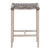 Costa Outdoor Backless Counter Stool, Dove Flat Rope For Sale