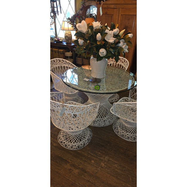 Mid Century Modern Spun Fiberglass Dining Patio Set by Russell Woodward,6 Pieces, Attributed For Sale - Image 11 of 11