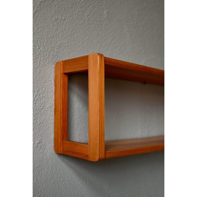 Brutalist Chalet Pine Hanging Shelf, 1970s For Sale - Image 12 of 17