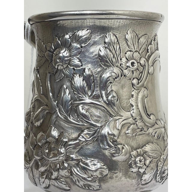 18th Century Rare 18th Century Georgian Sterling Silver Tankard, Newcastle Dated 1774 by Silversmith John Langlands For Sale - Image 5 of 14
