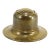 1920-30's Art Deco Brass Capstan Inkwell With Spring Lid For Sale