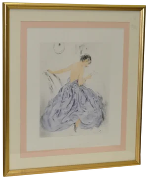 Hand Colored Etching After Louis Icart