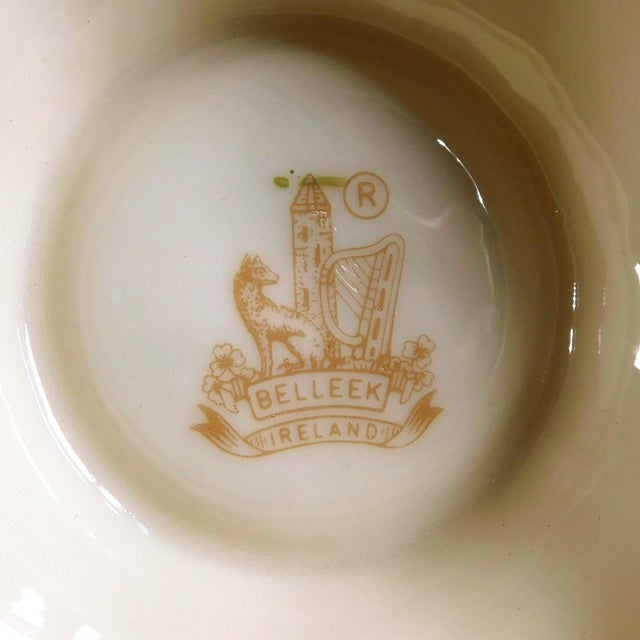 Belleek Shamrock Eight Inch Island Vase For Sale - Image 4 of 4