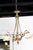 A French Louis XVI style three-light bronze chandelier from the 19th century, with flaming torch, scrolling arms, garlands...