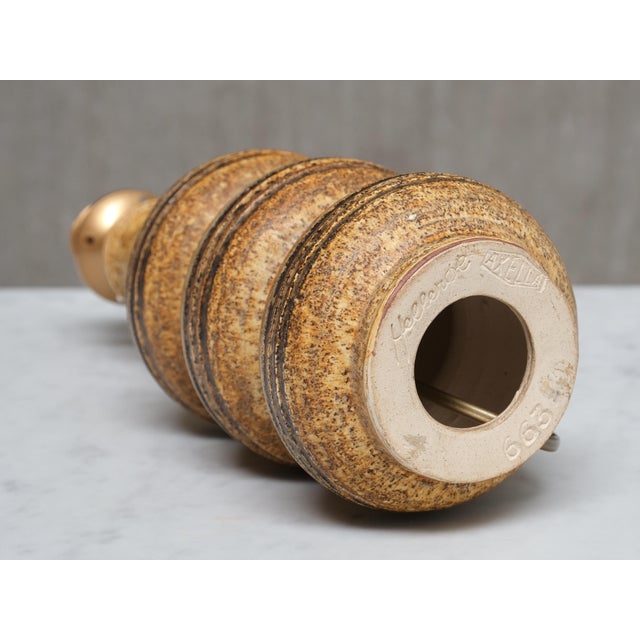 Ceramic Table Lamp by Jette Hellerøe for Axella Keramik, Denmark, 1970s For Sale - Image 11 of 12